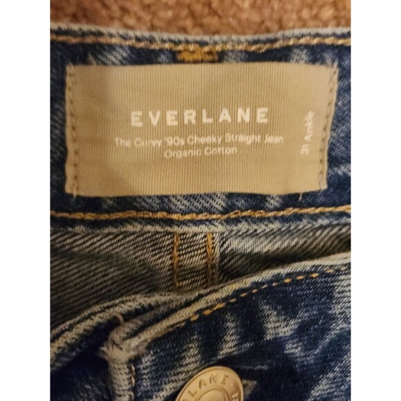 Everlane Curvy 90s Cheeky Straight 31 waist 26 inseam ankle jeans - Picture 2 of 5